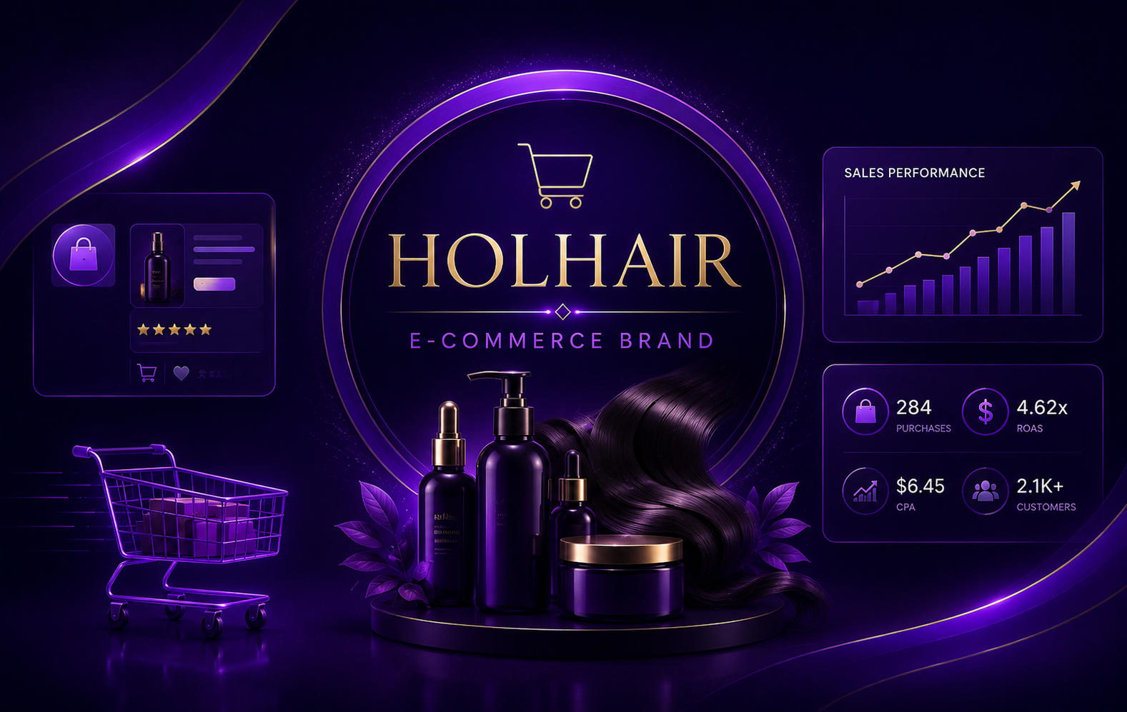 Holhairs eCommerce Meta Ads case study